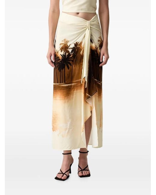 ViCOLO Natural Palm-Print Knotted Set