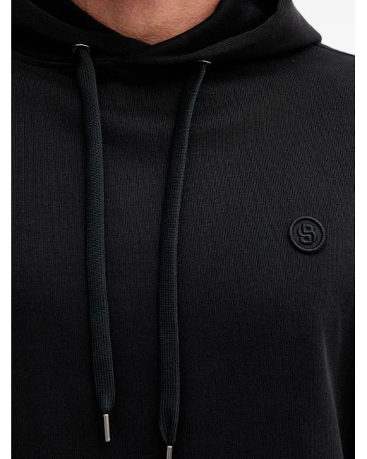 Boss Hoodie Met Opgestikte Zak in het Black voor heren