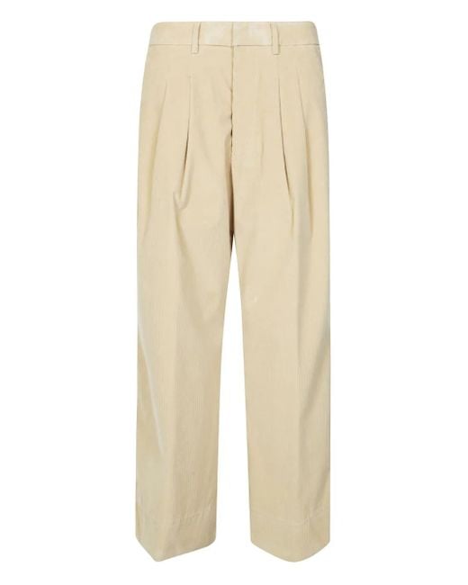 Dondup Natural Eloise Pleated Trousers
