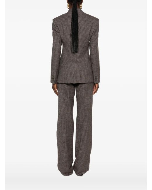 Etro Gray Patterned Single-Breasted Jacket