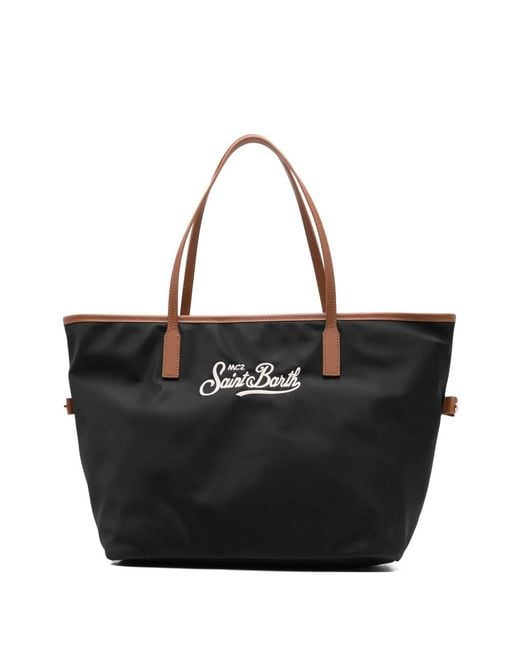 Mc2 Saint Barth Black City Tote Bag