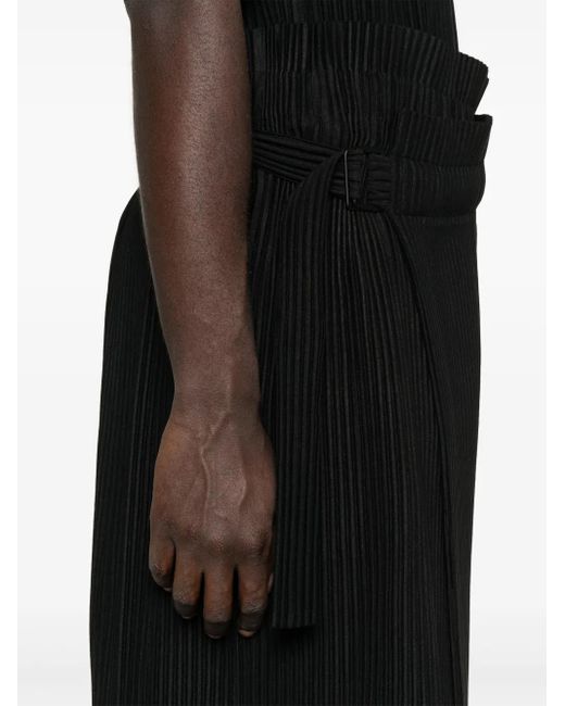 Homme Plissé Issey Miyake Black Pleats Bottoms 2 Skirt for men