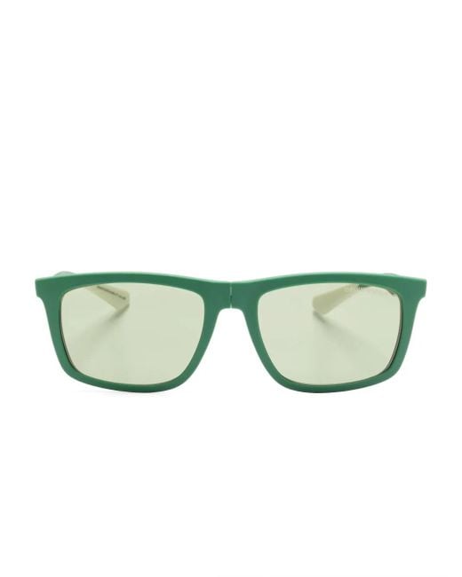 Emporio Armani Green Interchangeable-Lens Glasses for men