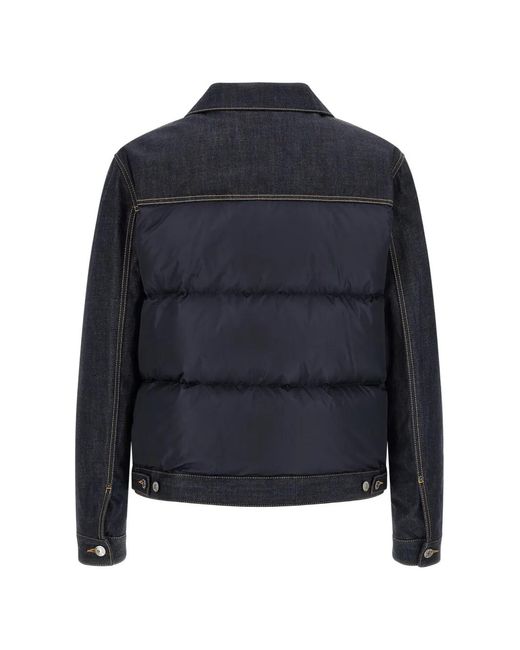 DSquared² Blue Hybrid Puffer Jacket for men