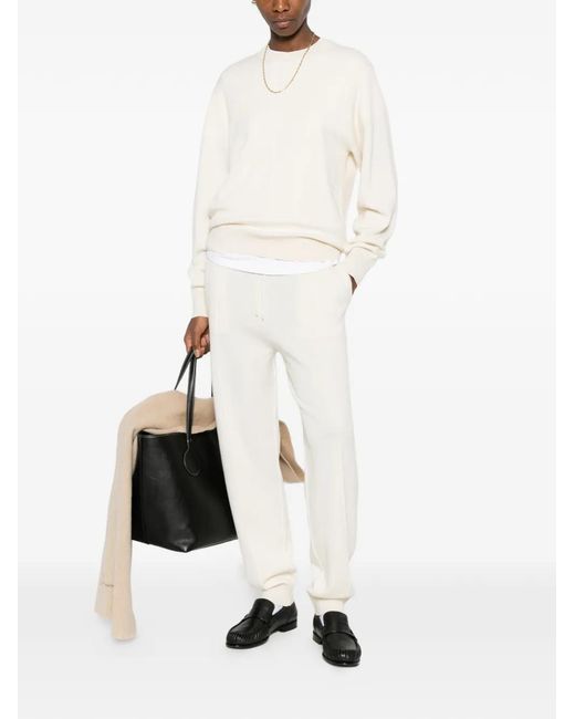 Totême White Drawstring Track Pants