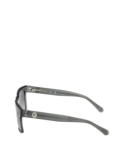 GUESS EYEWEAR Gray Square-Frame Tinted Sunglasses for men
