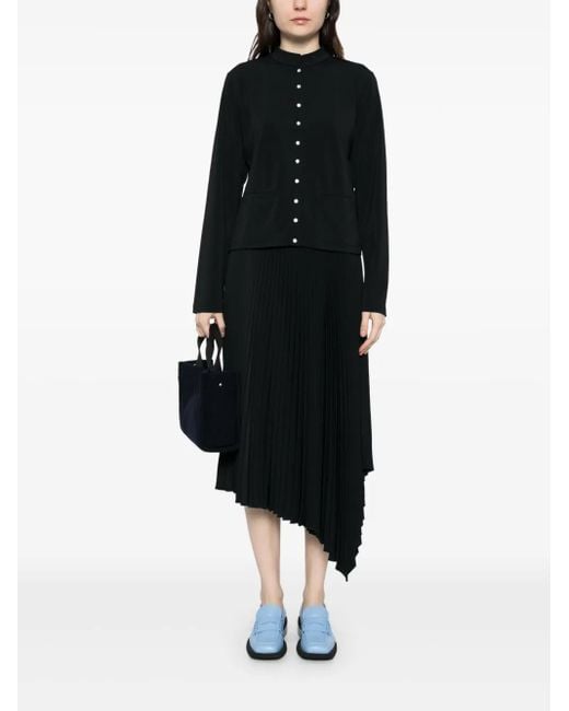 Agnes B. Black Press-Stud Fastening Jacket