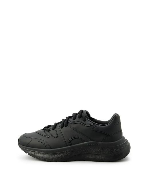 Casadei Black Lace-Up Platform Sneakers
