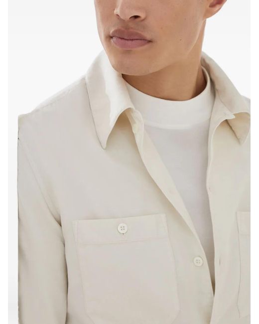 Brunello Cucinelli Hemd Mit Brusttasche in White für Herren