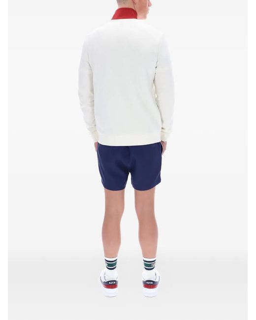 Fila White Enrico Track Jacket With Terry Stripes for men