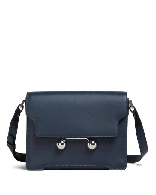 Borsa A Spalla Trunkaroo Media di Marni in Blue da Uomo