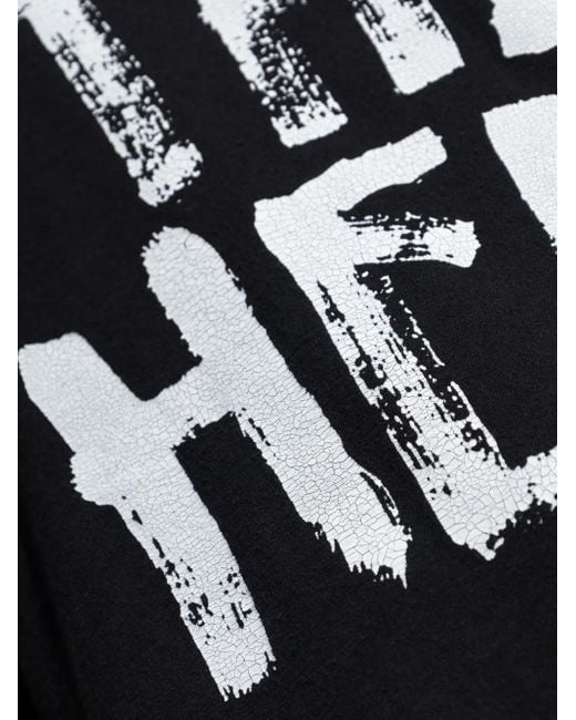 R13 T-Shirt Met Print in het Black