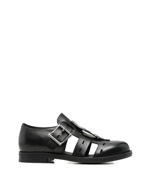 Martine Rose Black Bondage Belt Sandals for men