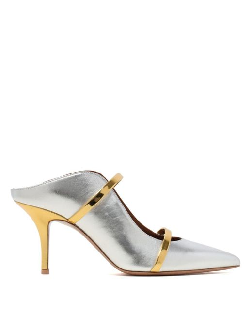 Mules Maureen di Malone Souliers in White