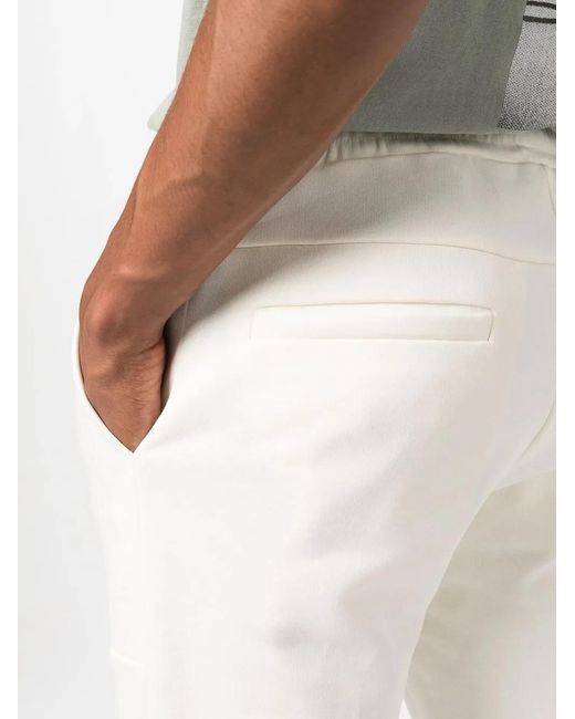 Low Brand White Tapered Cotton Track Pants for men