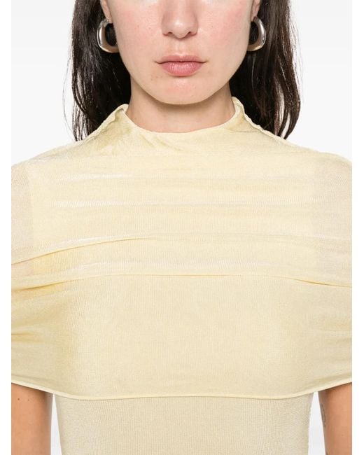 Roland Mouret White Robe Mi-Longue À Découpes