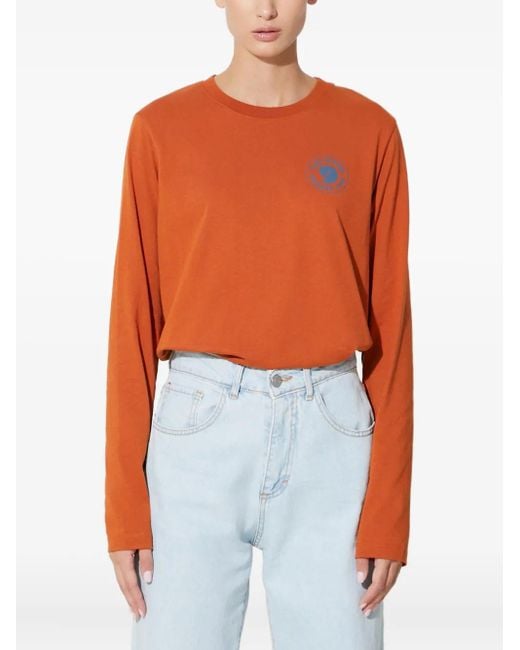 Fjallraven Orange 1960 Long-Sleeve T-Shirt