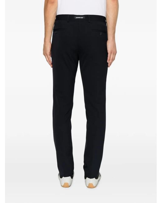 Karl Lagerfeld Black Logo-Patch Trousers for men