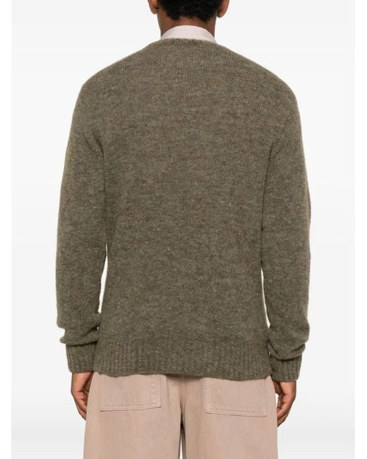 A.P.C. Brown Crew-Neck Sweater for men