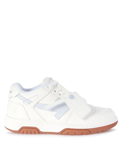 Off-White c/o Virgil Abloh White Out Of Office Leather Sneakers