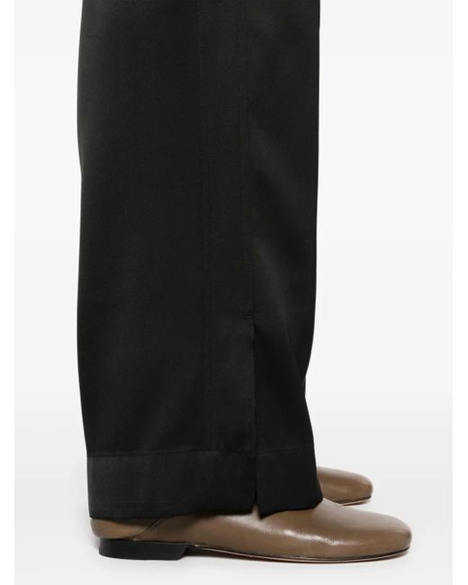 Jil Sander Black Silk Twill Trousers