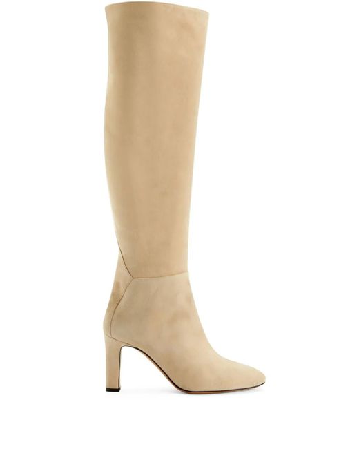 Alexandre Vauthier White Kniehohe Stiefel 100Mm