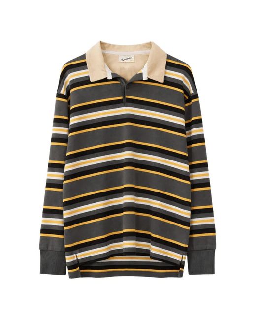 Sanderlak Black Striped Long-Sleeve Sweater for men