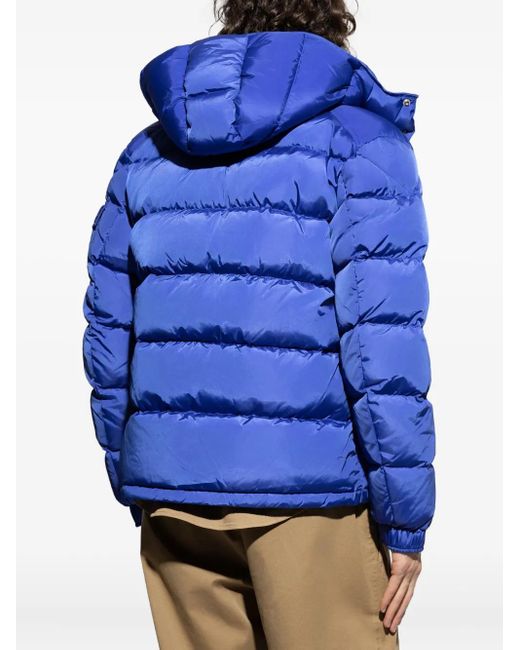 Moncler Blue Short Down Jacket Maya for men