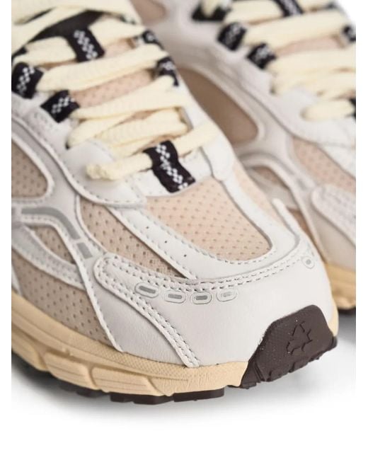 The Mercer Brand White The Re-Run Panelled Sneakers