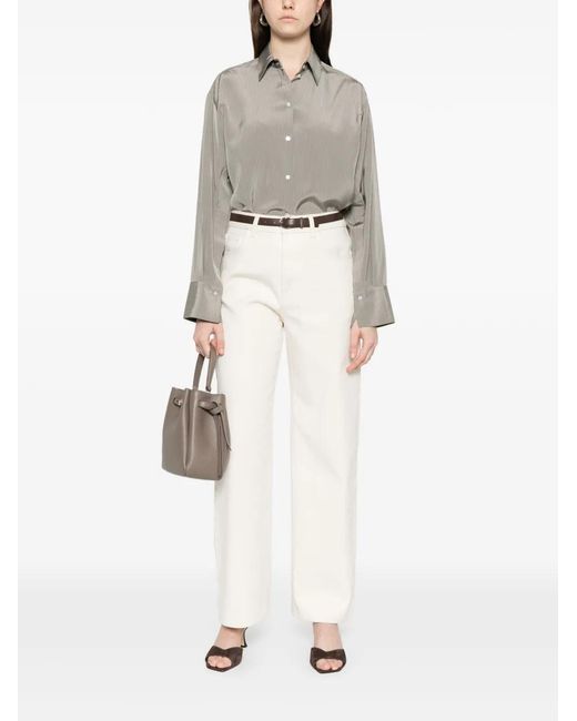 Rohe Gray Striped Button-Down Shirt