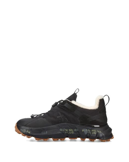Premiata Black Cross D Sneakers