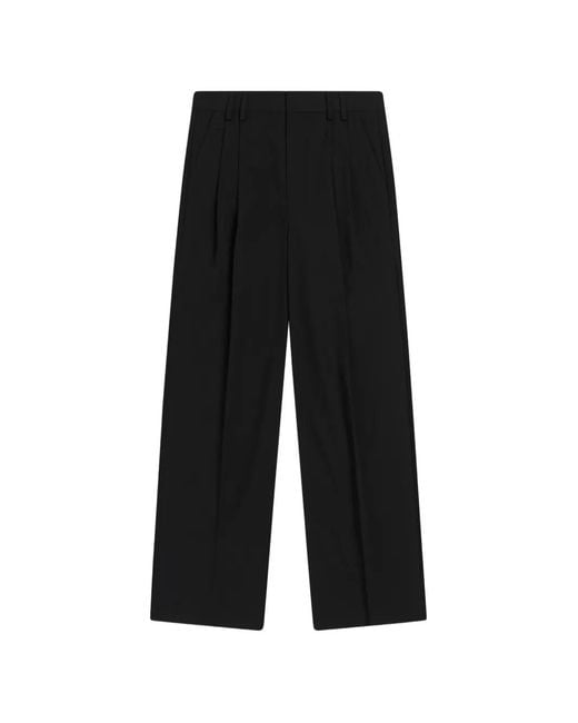 KROST Black Pantalon Ample Plissé for men
