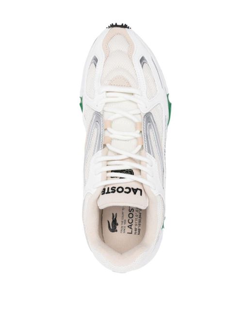 Lacoste White L003 2k24 Mesh Sneakers for men