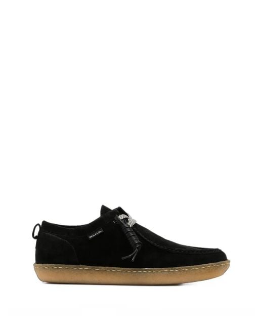 Paul Smith Black Buster Suede Desert Boots for men