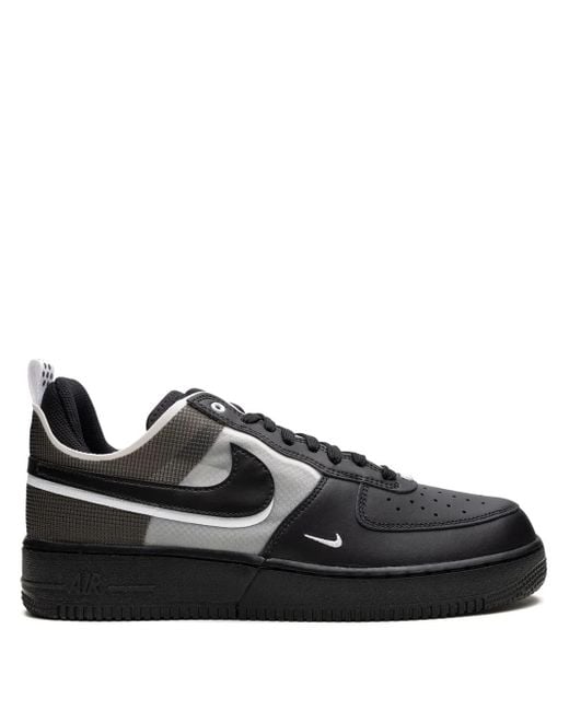 Nike Black Air Force 1 React Sneakers