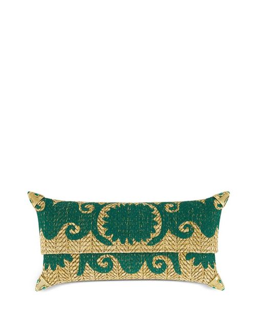BAVASH DESIGN Green Felicity Embroidered Clutch Bag