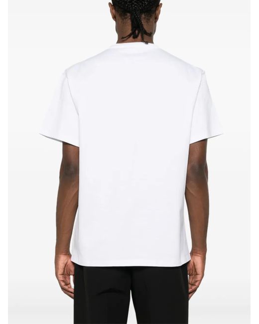 McQueen White Reflection Logo T-Shirt for men