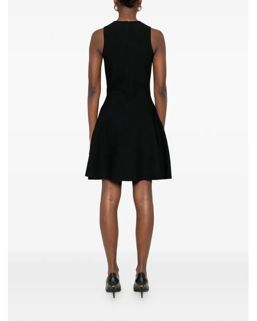 McQueen Black Sleeveless Mini Dress