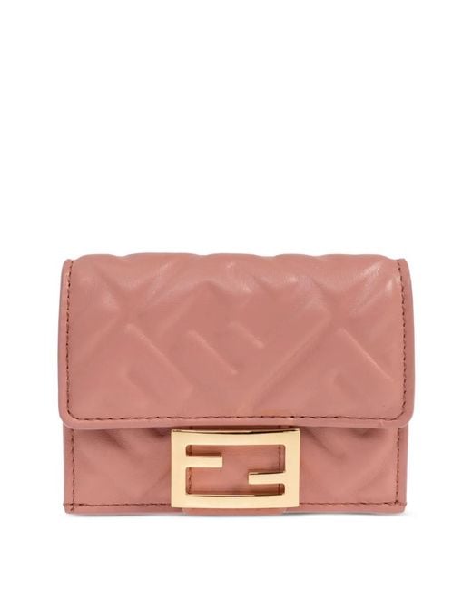 Fendi Pink Baguette Wallet