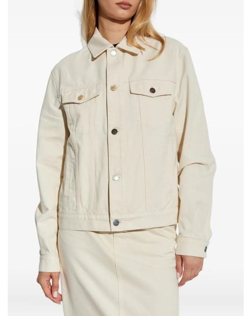 Moschino Natural Button-Fastening Denim Jacket