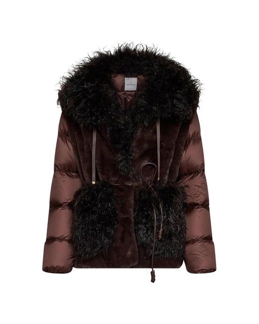 Moncler Black Immersif 2-In-1 Faux-Fur Coat