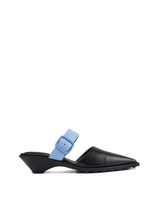 Camper White Anita Buckles Mules