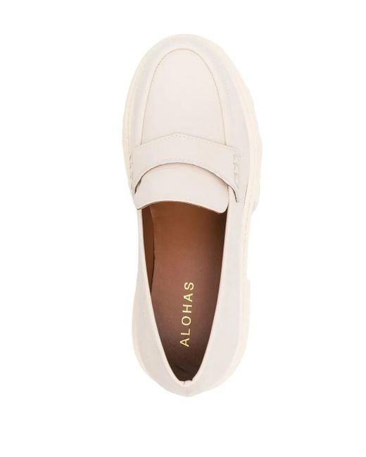 Alohas Natural Trailblazer 55Mm Leather Loafers