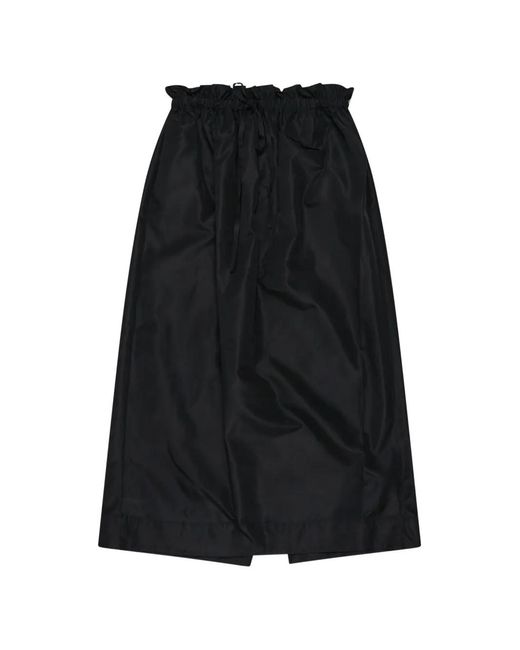 Simone Rocha Black Ruffled Drawstring Skirt