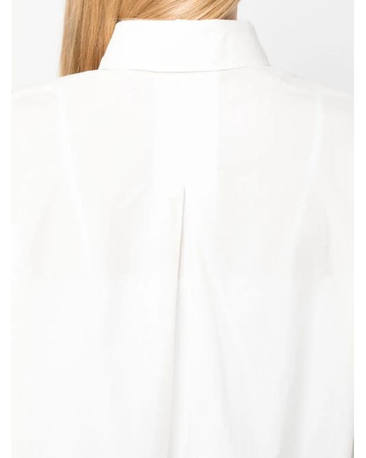 A.P.C. White Hemd Aus Popeline