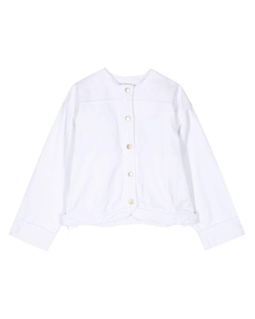 Veste en jean à simple boutonnage Litkovskaya en coloris White
