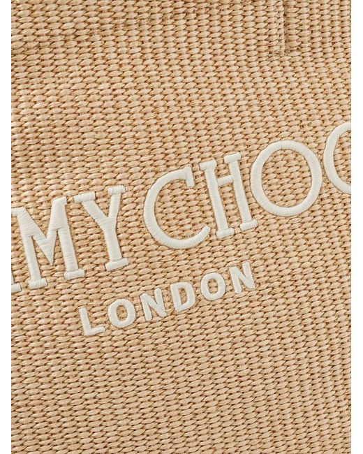 Jimmy Choo Natural Beach Woven Tote Bag