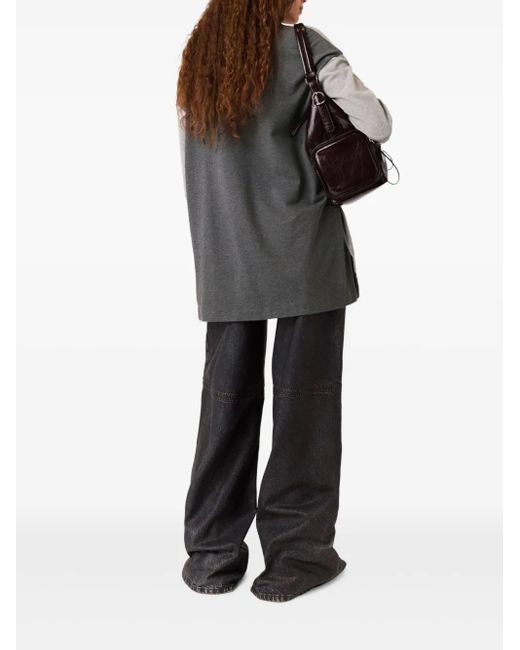 Stella McCartney Gray Long-Sleeve Polo Top
