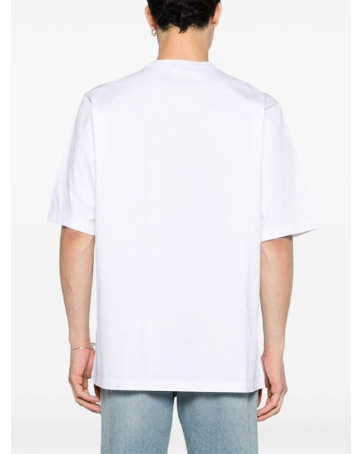 DSquared² White Graphic-print Cotton T-shirt for men