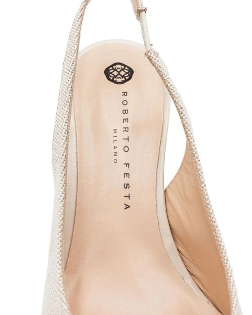 Roberto Festa Pink Arienne Canvas Sandals
